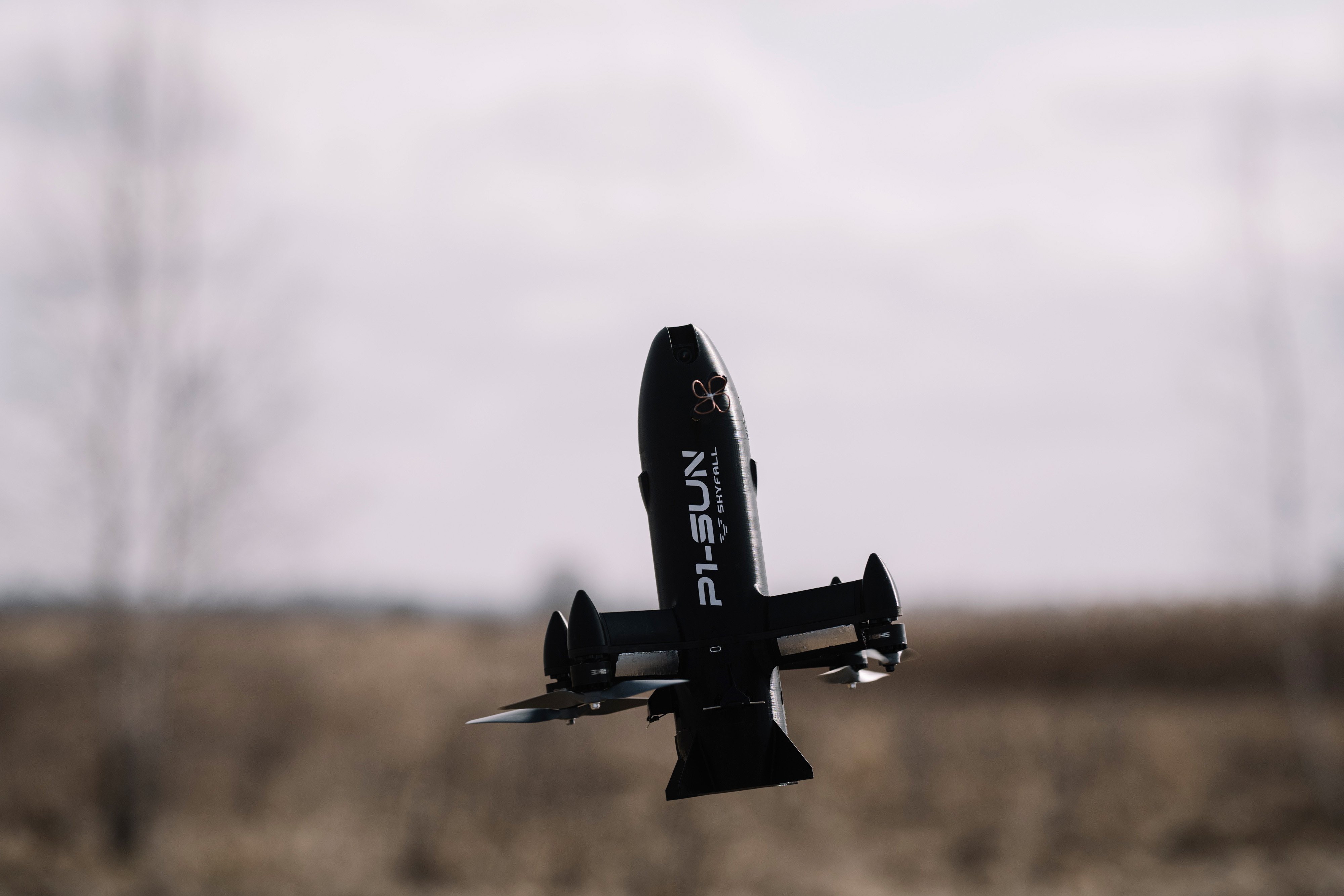 Interceptor in flight